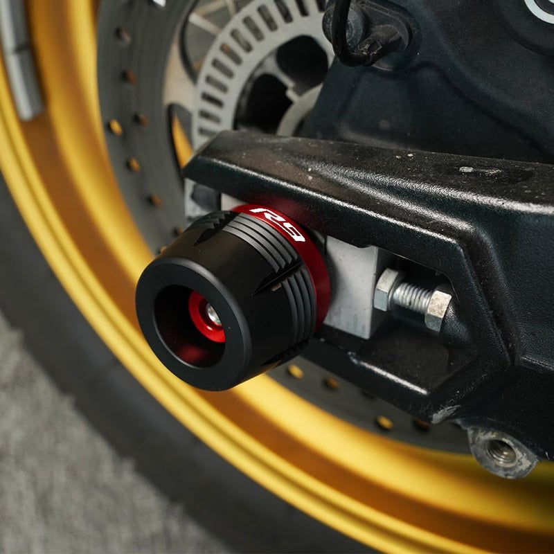 MOWOK Fit For Yamaha R9 YZF-R9 YZFR9 YZF r9 2024 2025 Motorcycle Accessories frame sliders Front Rear Wheel Axle Fork Slider Crash Protector Protection (Black) - Image 2